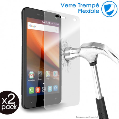 Verre Fléxible Dureté 9H pour Smartphone Ordissimo LeNuméro1 (Pack x2)