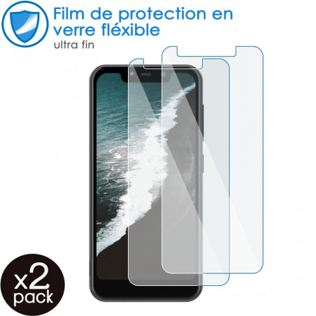 Verre Fléxible Dureté 9H pour Smartphone Polaroid Epsilon 5.5 (Pack x2)