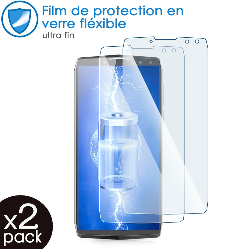 Verre Fléxible Dureté 9H pour Smartphone Blackview P10000 Pro (Pack x2)