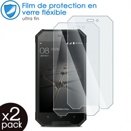 Verre Fléxible Dureté 9H pour Smartphone Blackview BV4000 Pro (Pack x2)