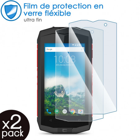 Verre Fléxible Dureté 9H pour Smartphone Crosscall TEKKER-M1core (Pack x2)