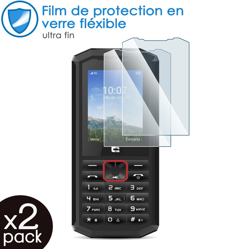 Verre Fléxible Dureté 9H pour Smartphone Crosscall TEKKER-M1core (Pack x2)