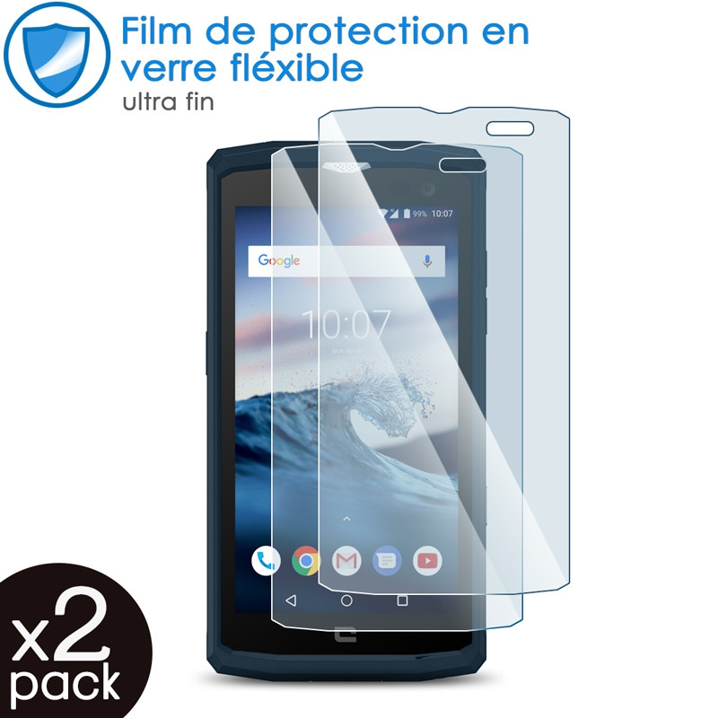 Verre Fléxible Dureté 9H pour Smartphone Crosscall TEKKER-M1core (Pack x2)