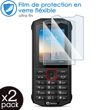 Verre Fléxible Dureté 9H pour Smartphone Crosscall TEKKER-M1core (Pack x2)