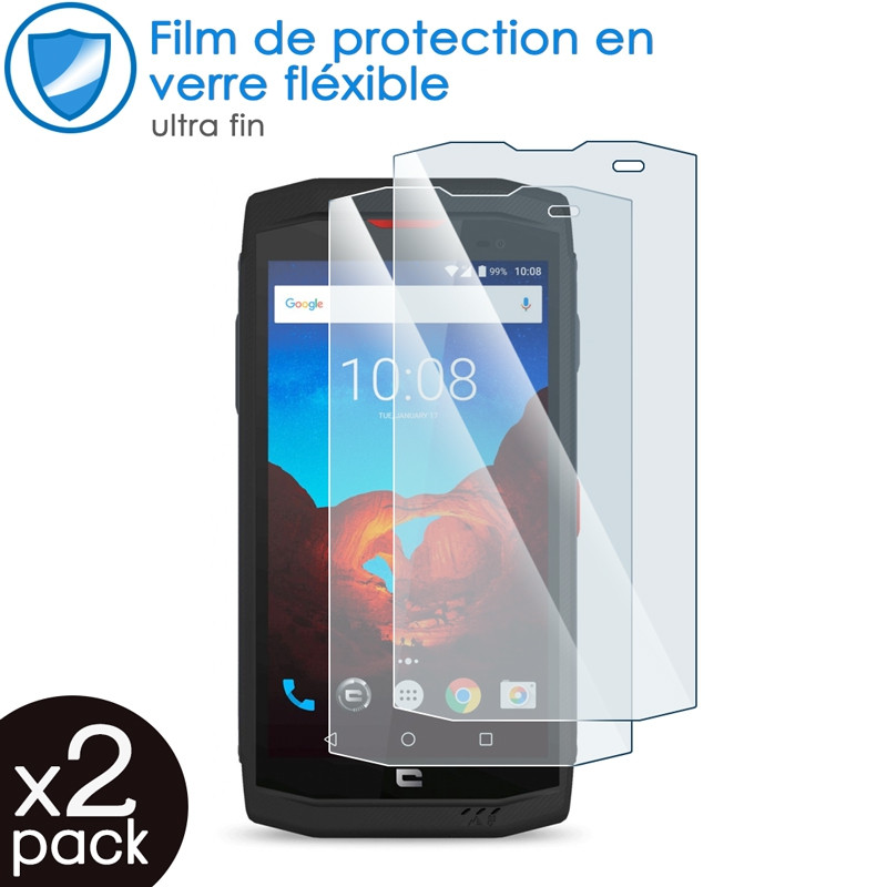 Verre Fléxible Dureté 9H pour Smartphone Crosscall TEKKER-M1core (Pack x2)