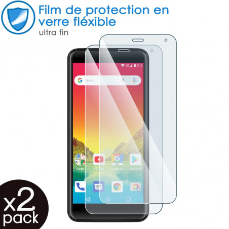 Verre Fléxible Dureté 9H pour Smartphone Logicom L-XTREM 21 (Pack x2)