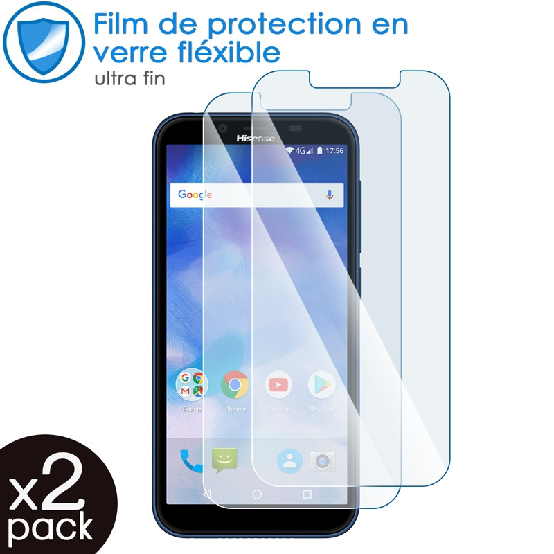 Verre Fléxible Dureté 9H pour Smartphone Hisense F17 Pro (Pack x2)