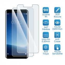 Verre Fléxible Dureté 9H pour Smartphone Homtom HT7 Pro (Pack x2)