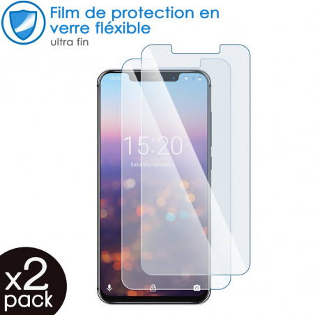 Verre Fléxible Dureté 9H pour Smartphone Umidigi One (Pack x2)