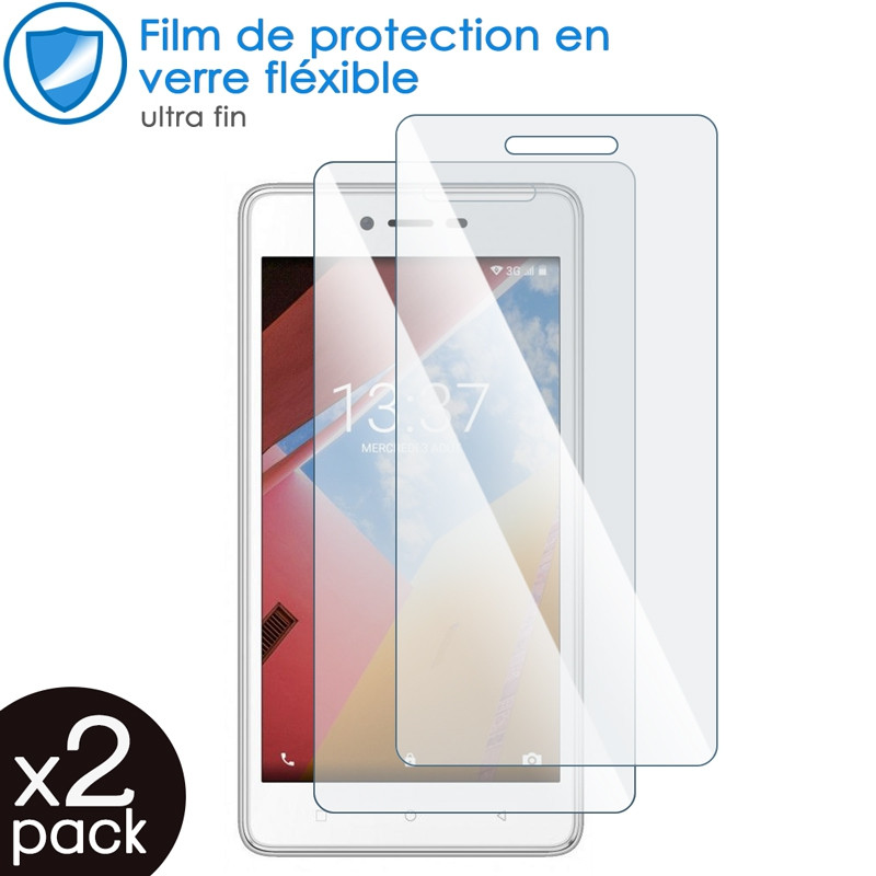 Verre Fléxible Dureté 9H pour Smartphone Konrow Just 5 (Pack x2)