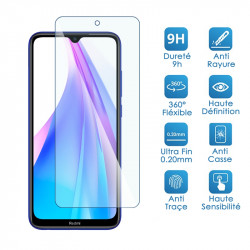 Verre Fléxible Dureté 9H pour Smartphone Xiaomi Redmi Note 8T (Pack x2)