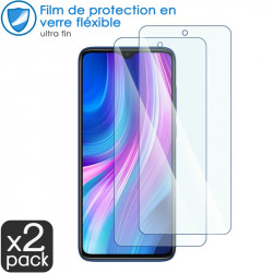 Verre Fléxible Dureté 9H pour Smartphone Xiaomi Redmi Note 8 Pro (Pack x2)