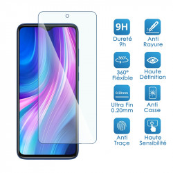 Verre Fléxible Dureté 9H pour Smartphone Xiaomi Redmi Note 8 Pro (Pack x2)