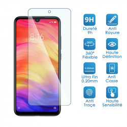 Verre Fléxible Dureté 9H pour Smartphone Xiaomi Redmi Note 7 (Pack x2)