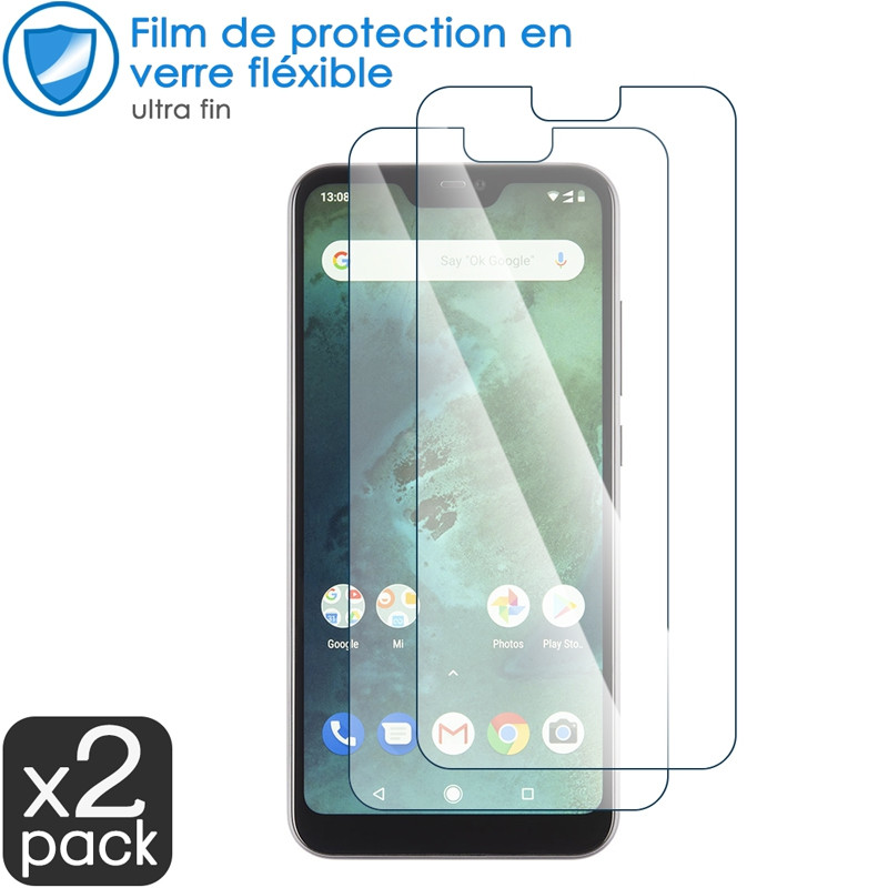 Verre Fléxible Dureté 9H pour Smartphone Xiaomi Mi A2 Lite (Pack x2)