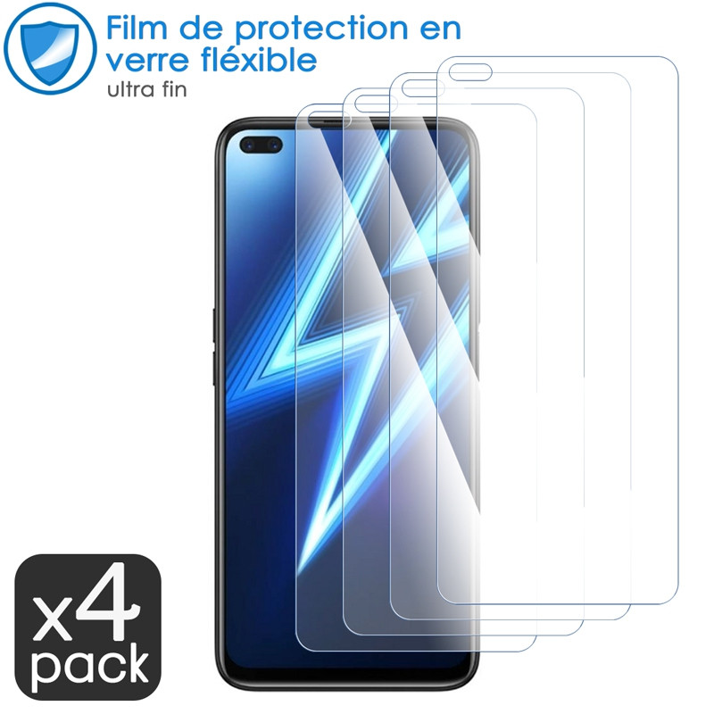 Verre Fléxible Dureté 9H pour Realme 6i (Pack x4)