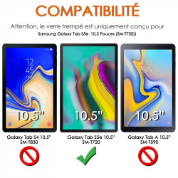 Étui Blanc Clavier Azerty Bluetooth pour Samsung Galaxy Tab S5e 10.5" SM-T720