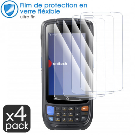 Verre Fléxible Dureté 9H pour Unitech EA300 (Pack x4)