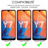 Verre Trempé Protection d'écran pour Smartphone Huawei Y7 Prime 2019 [Pack x2]