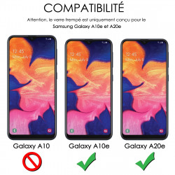 Verre Trempé Protection d'écran pour Smartphone Samsung Galaxy A10e [Pack x2]