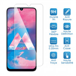 Verre Trempé Protection d'écran pour Smartphone Samsung Galaxy M30 [Pack x2]