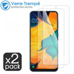 Verre Trempé Protection d'écran pour Smartphone Samsung Galaxy A30S [Pack x2]