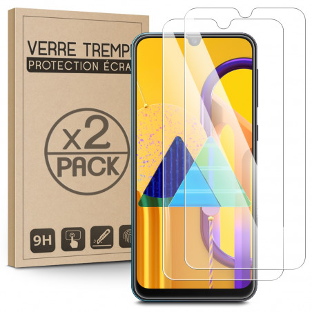 Verre Trempé Protection d'écran pour Smartphone Samsung Galaxy M30S [Pack x2]