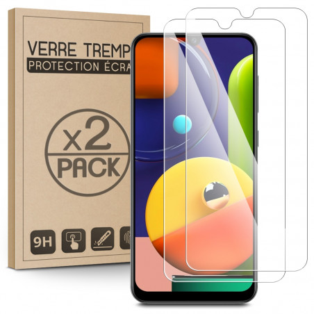 Verre Trempé Protection d'écran pour Smartphone Samsung Galaxy A50S [Pack x2]