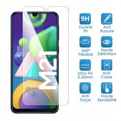 Verre Trempé Protection d'écran pour Smartphone Samsung Galaxy M21 [Pack x2]