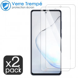 Verre Trempé Protection d'écran pour Smartphone Samsung Galaxy A81 [Pack x2]