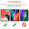 Écran Protection en Verre Trempé pour Apple iPad Pro 12.9 2020 [Pack x2] 