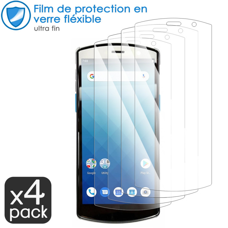 Verre Fléxible Dureté 9H pour Unitech EA510 (Pack x4)