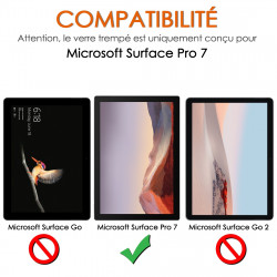 Écran Protection en Verre Trempé pour Microsoft Surface Pro 7
