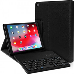 Étui Noir Clavier Azerty Bluetooth pour Apple iPad Air 10.5 Pouces