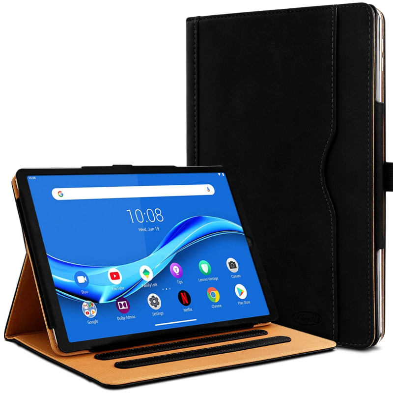 Étui Housse de Protection Support Noir pour Lenovo Tab M10 FHD Plus 2e Gén 10.3"