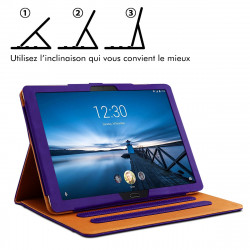 Étui Housse de Protection Support Noir pour Lenovo Tab P10 10,1 Pouces