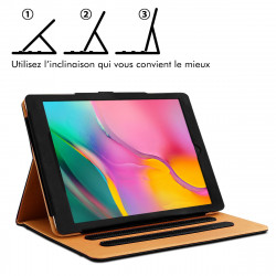 Etui Universel Attaches Support Couleur Noir pour Tablette 10.1"