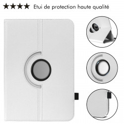 Étui de Protection Blanc avec Clavier Bluetooth pour Tablette Storex eZee’Tab 10Q16-L