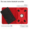 Etui Clavier Français Azerty Connexion Bluetooth pour Tablette Apple iPad Air