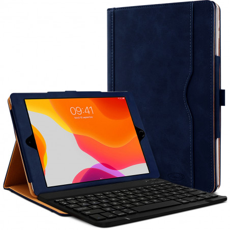 Étui de Protection Noir avec Clavier Bluetooth pour Apple iPad 7e Gen 10.2 2019