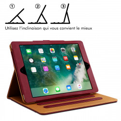 Étui de Protection Noir avec Clavier Bluetooth pour Apple iPad 7e Gen 10.2 2019