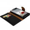 Housse Etui Coque Portefeuille Noir pour LG Optimus L9 + Chargeur Auto 