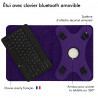 Etui Clavier Français Azerty Connexion Bluetooth pour Tablette Apple iPad Air