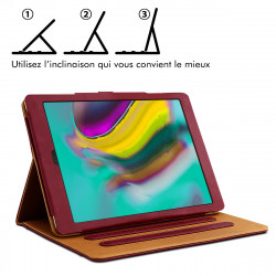 Etui Universel Attaches Support Couleur Noir pour Tablette 10.1"