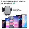 Support Téléphone Voiture Universel Pare Brise Tableau de Bord pour Smartphones