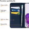 Étui Portefeuille et Support (Bleu Foncé) pour Smartphone Xiaomi MI Note 10 (2019)