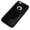 Housse Etui Coque S-Line couleur Noir pour Apple iPhone 5C + Film de Protection