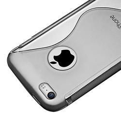 Housse Etui Coque S-Line style Translucide pour Apple iPhone 5C + Film de Protection