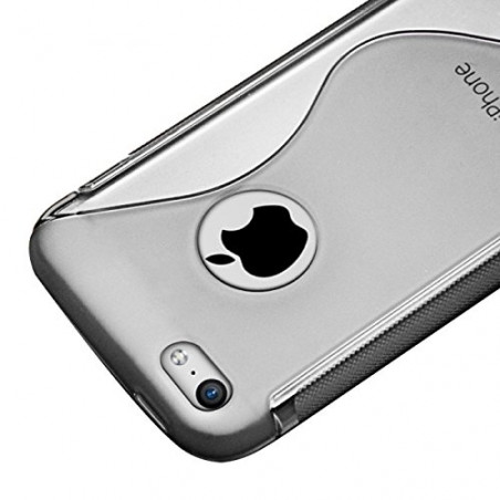 Housse Etui Coque S-Line style Translucide pour Apple iPhone 5C + Film de Protection