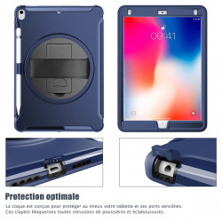 Coque Protection Intégrale Support (Bleu) pour Apple iPad Pro 10.5 2019